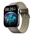 thumbnail image 1 of Noise ColorFit Ultra 3 Bluetooth Calling Smart Watch with Biggest 1.96" AMOLED Display, Premium Metallic Build, Functional Crown, Gesture Control with Leather Strap (Classic Dark Brown), 1 of 1