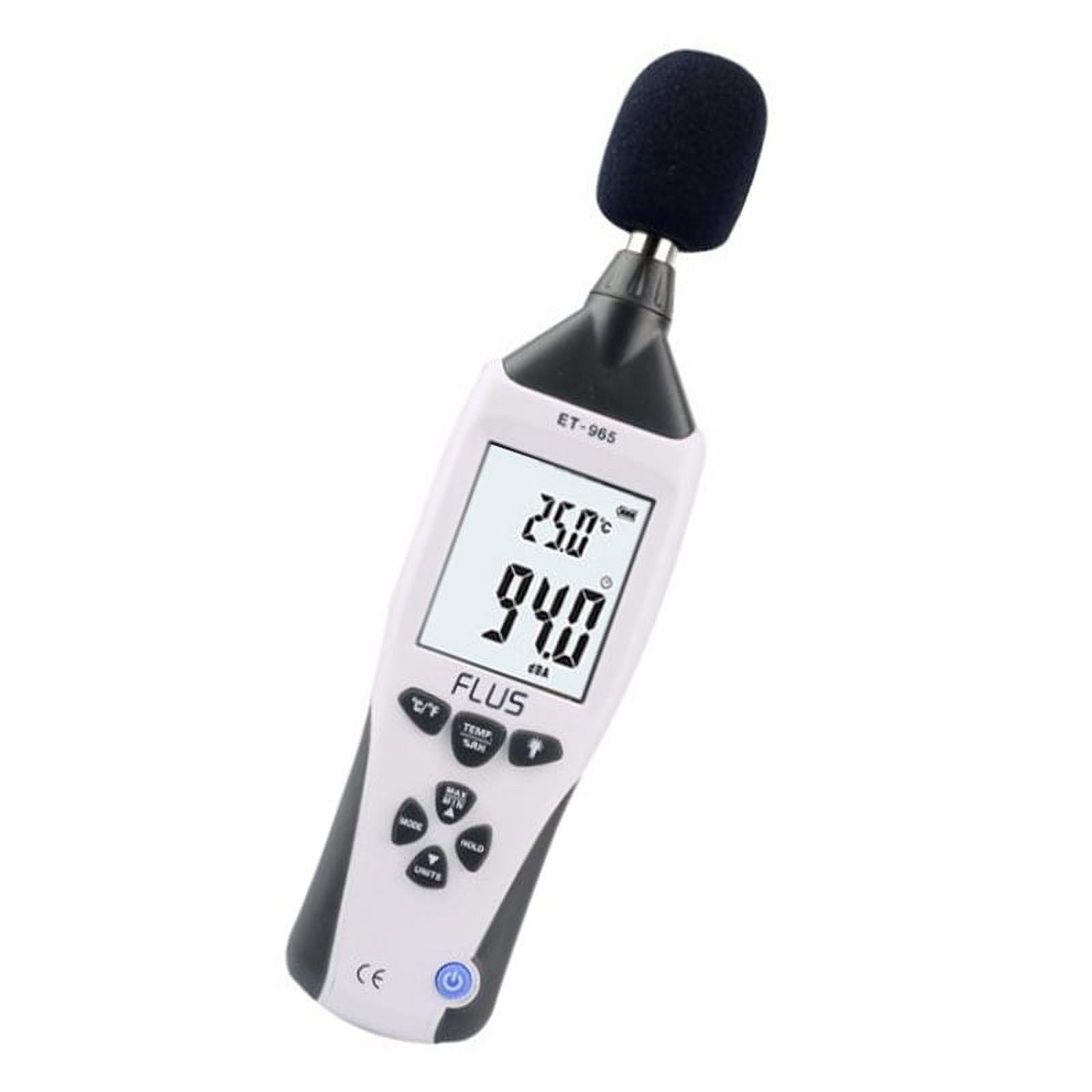 Response Meter Noise Decibel Meter, 5 in 1 Multifunctional Environment Meter Light ...