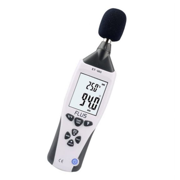 Noise Decibel Meter, 5 in 1 Multifunctional Environment Meter Light Meter Sound Level Meter Humidity/Temperature Meter Anemometer
--------
with Fast Response Speed