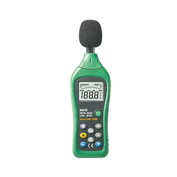 Noise Decibel Meter, Handheld Industrial Digital Sound Level Meter Decibel Tester 30~130dB Analog Bar Display Back Light
--------
with Fast Response Speed