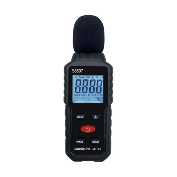 LCD-Sound Level Meter Noise Tester Sound Detector Decible Monitor-Alarm Decibel with Fast Response Speed