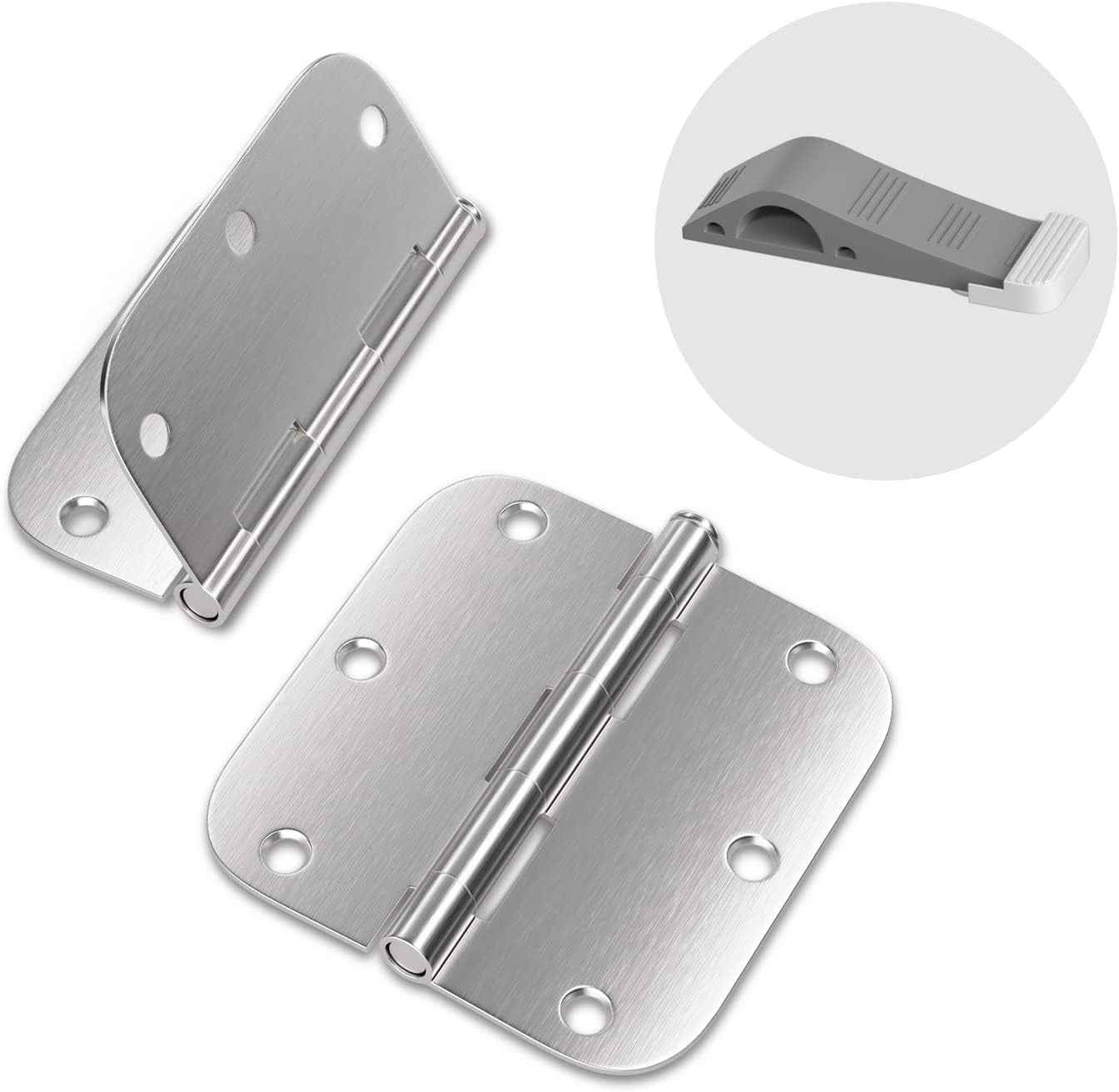 NoiseFree Matte Black Door Hinges Matte Black Door Hinges 3.5 Inch
