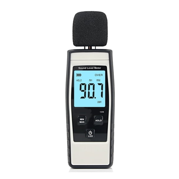 Noise Level Meter Sound Level Meter Digital Handheld DB Meter Sound Monitor 30-130dB Decibels Mini Sound Meter