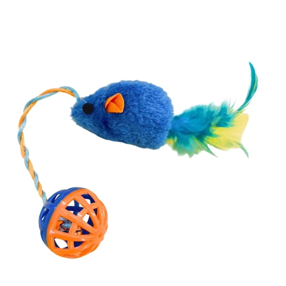 Noise-Making Chewable Toy for Cats, Interactive Teaser Stimulates Instincts, Ideal Pet Lover