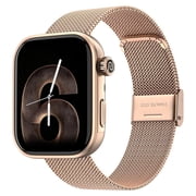 Noise ColorFit Pro 6 smartwatch   1.85" AMOLED, AI watch, Zinc alloy, IP68, Sports, 7-Day battery, Fitness, Sleep, Health, Lifestyle Rose-Gold Link