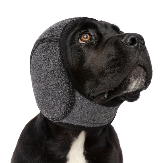 Noise Protection Ear Covers for Dog,Noise Cancelling Ear Wrap,Silent Dog Earmuffs Help Protect Against Noise and Reduce Anxiety,Adjustable Earmuffs are Suitable(Dark Gray, XL)