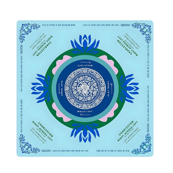 Noise Reducing Anti Slip Mahjong Game Mat Portable Table Cover For Poker Domino Card Board Game Indoor Entertainment