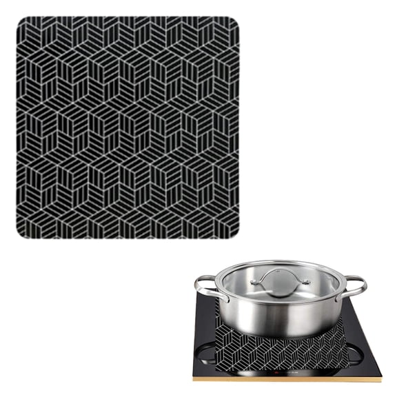 Noise Reducing Induction Cooktop Mats Heatproof Silicone Front Protectors Nonslip Base Dishwasher Safe For Kitchen Counter Safety