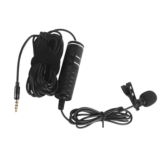 Noise Reducing Presentation Microphone With Gold Plated Plug For Sound Collection During Filming