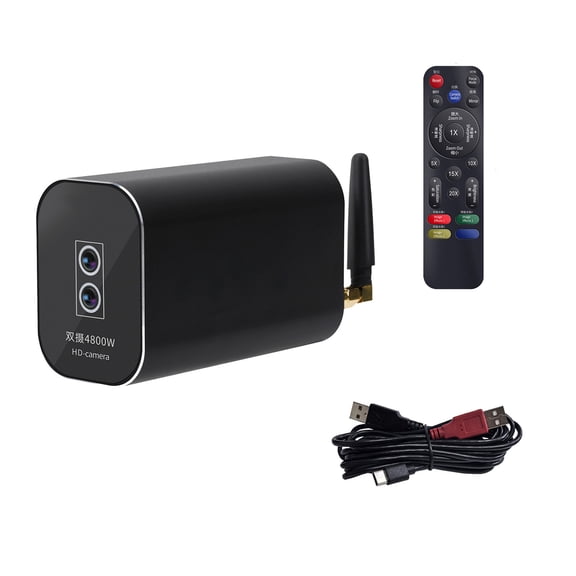Noise Resuction 8K Record Webcam 60fps 1080P Dynamic Trackings 3Hrs Continuous Streaming 80 FOV 6000x8000 Resolution