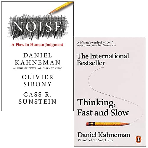 Noise & Thinking Fast and Slow By Daniel Kahneman 2 Books Collection Set