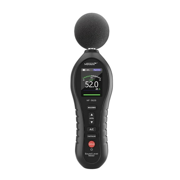 Noise meter,Noise Meter Office With Max/min Data Meter With Data Auto Sound Meter 30 To 130 With Decibel Off Alarm Meter 30 To 130 Spl Off Alarm Noise Decibel Meter 30 Black