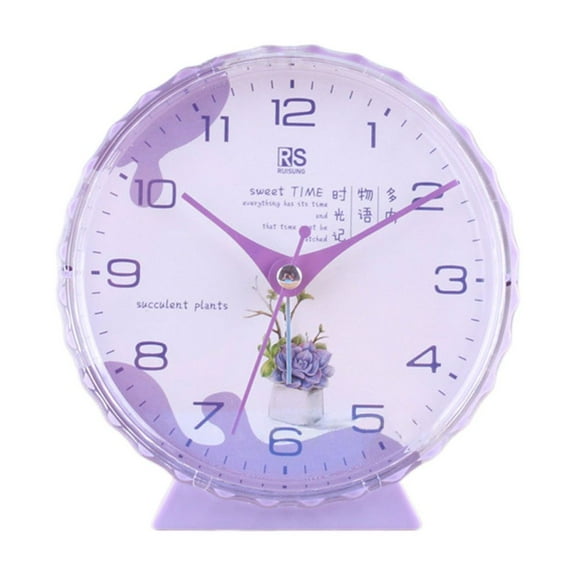 Noiseless Alarm Clock No Ticking Analog Alarm Clock Battery Operated Clock Decors