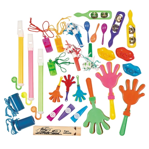 Noisemaker Assortment (100 Pc) - Toys - 100 Pieces