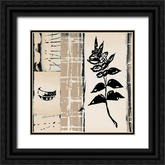 Noiseux, Marie Madeleine 26x26 Black Ornate Wood Framed with Double Matting Museum Art Print Titled - Acacia