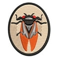 thumbnail image 1 of Noisy Cicada Insect Applique Multi-Color Embroidered Hook & Loop Patch - 3 Inch Medium, 1 of 5