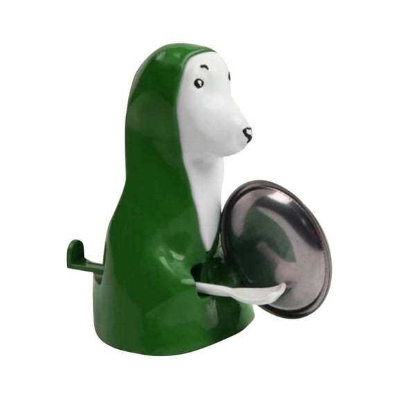 Noisy Dog Toy Funny Green Dog With Bowl Hilarious Prank Gadget For Dog Lovers Cute Puppy Figurine To Make Some Noise And