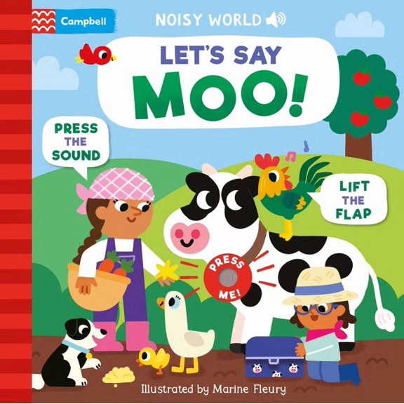 Noisy World: Let's Say Moo, (Board Book)