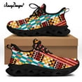 thumbnail image 1 of Noisydesigns Plus Size48 Air Mesh Men Shoes Breathable Sports Sneakers African Geometric Patterns Summer Lightweight Casual Shoe, 1 of 7