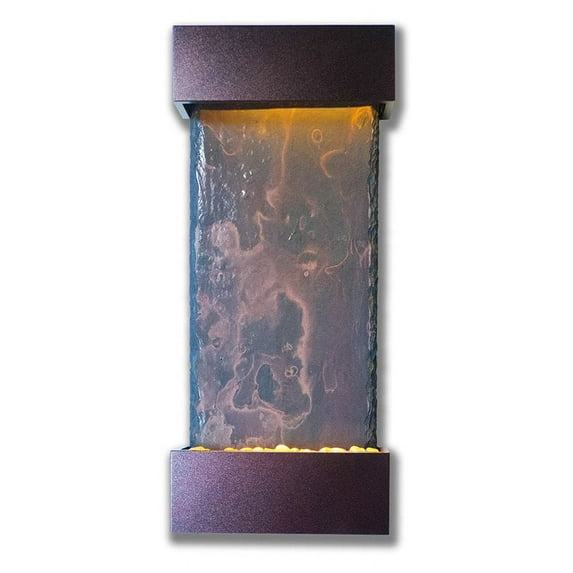 Nojoqui Falls Medium Coppervein Indoor LED Wall Fountain