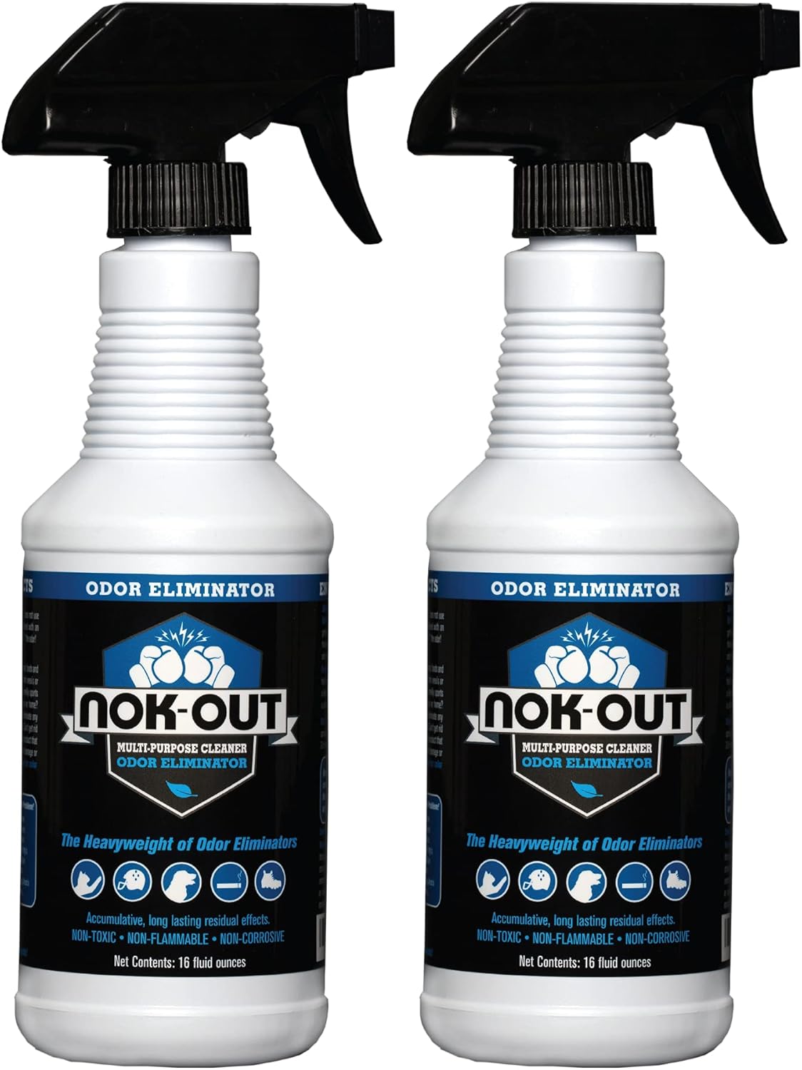 Nok-Out Odor Remover, Pet Deodorizer and Cleaning Spray, 16 Fluid Ounce Spray, 2-Pack