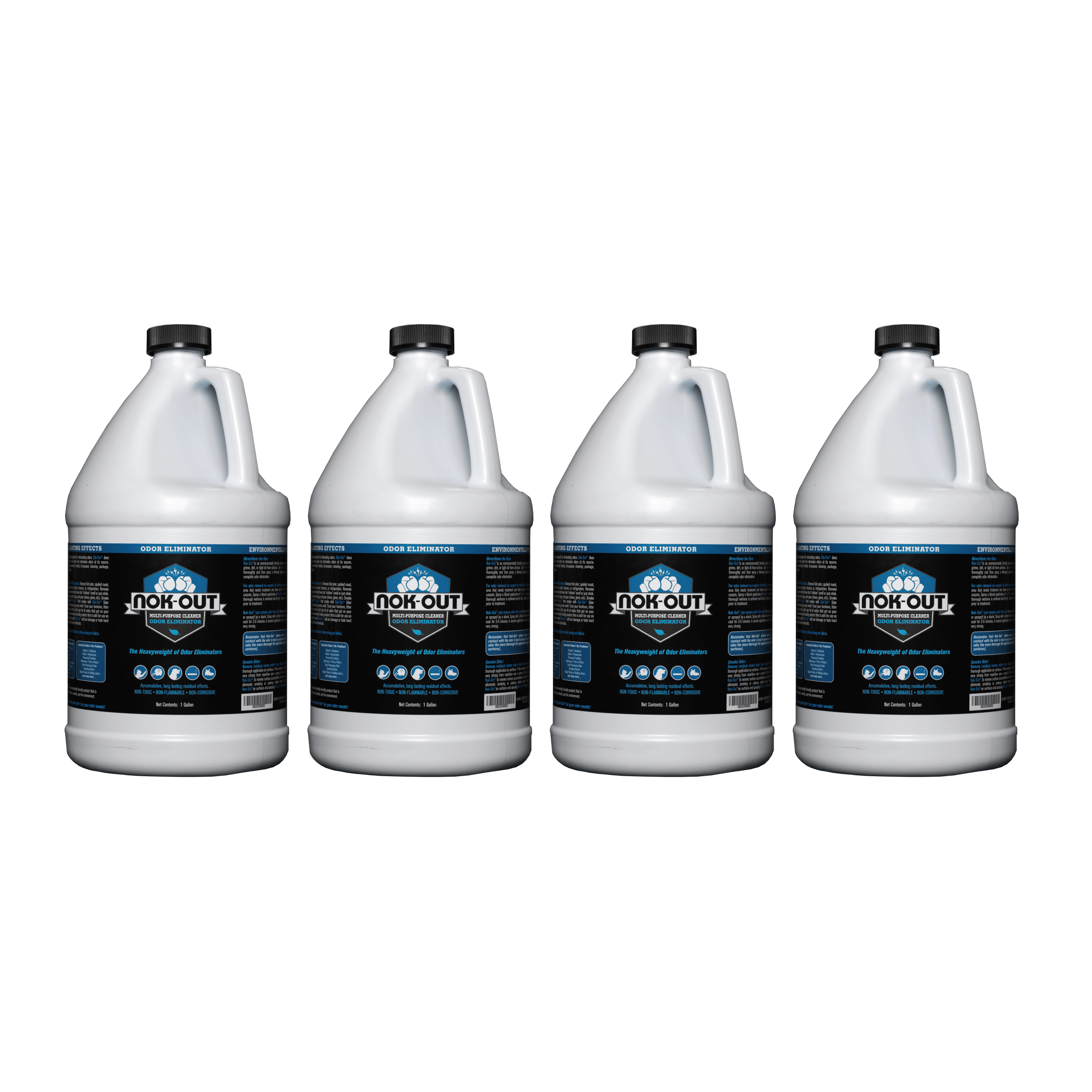 Nok Out Odor Remover and Disinfectant Pet Deodorizer and Cleaning Spray 1 Gallon 4 Pack