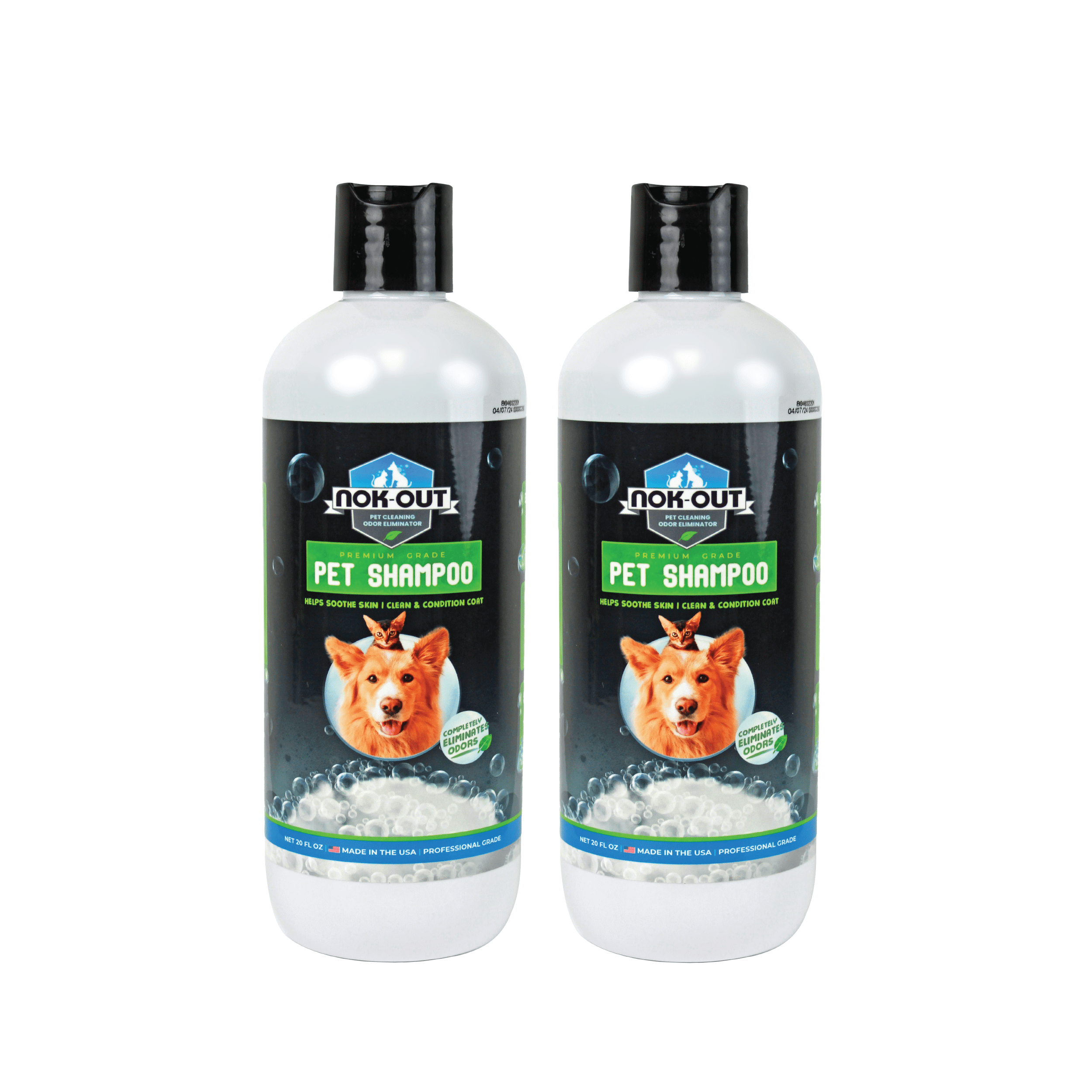 Nok Out Veterinary Strength Pet Shampoo, 20oz Bottle, 2-Pack