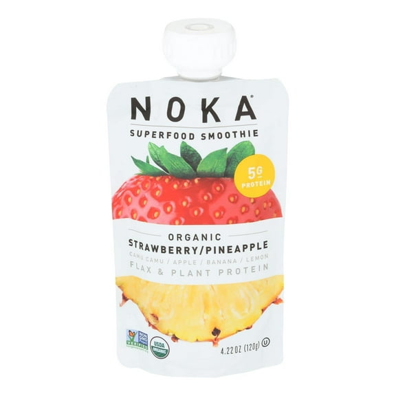 Noka - Smoothie Strawberry Pineapple - Case of 6 - 4.22 OZ