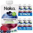 Noka Superfood Fruit Smoothie AIF4 Pouches, Blueberry Beet, Healthy