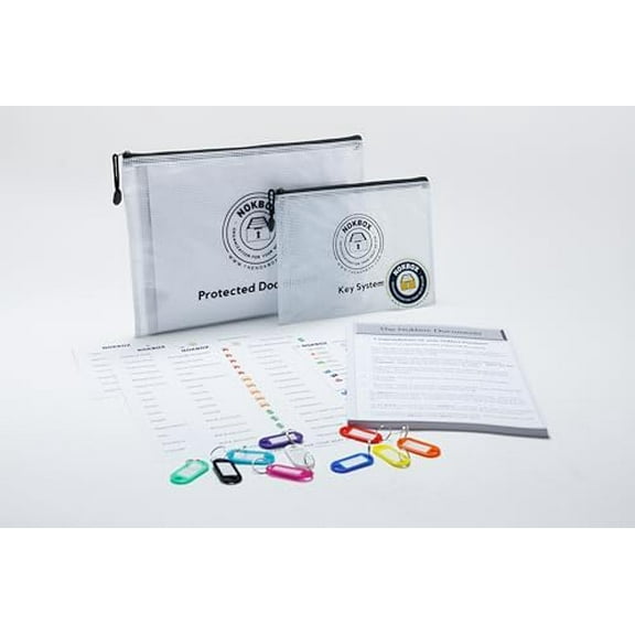 Nokbox Lite: Estate and Personal File Organization Kit with Instruction Worksheets for Complete Filing.$$Office