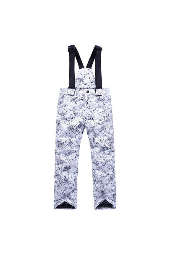 Ski Pants Kids 8-9 Snowboarding Waterproof Ski Pants Removable Suspenders Insulated Snow Bibs Kids Overall for Boys Girls Gray 8-9 Years