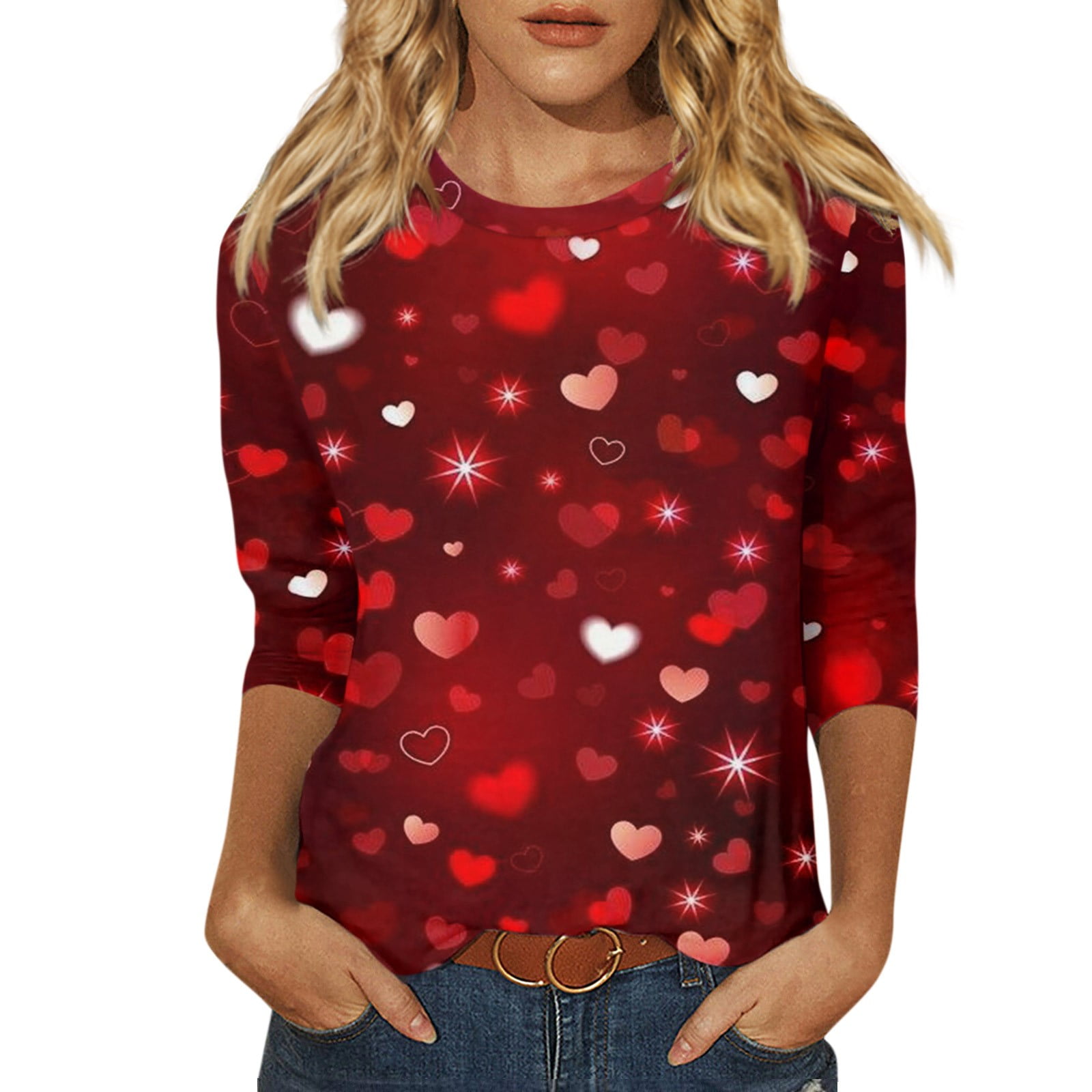 Women's "Paris Je T'aime" Love Heart T-Shirt - Valentine's Day Graphic Top, Green, Medium