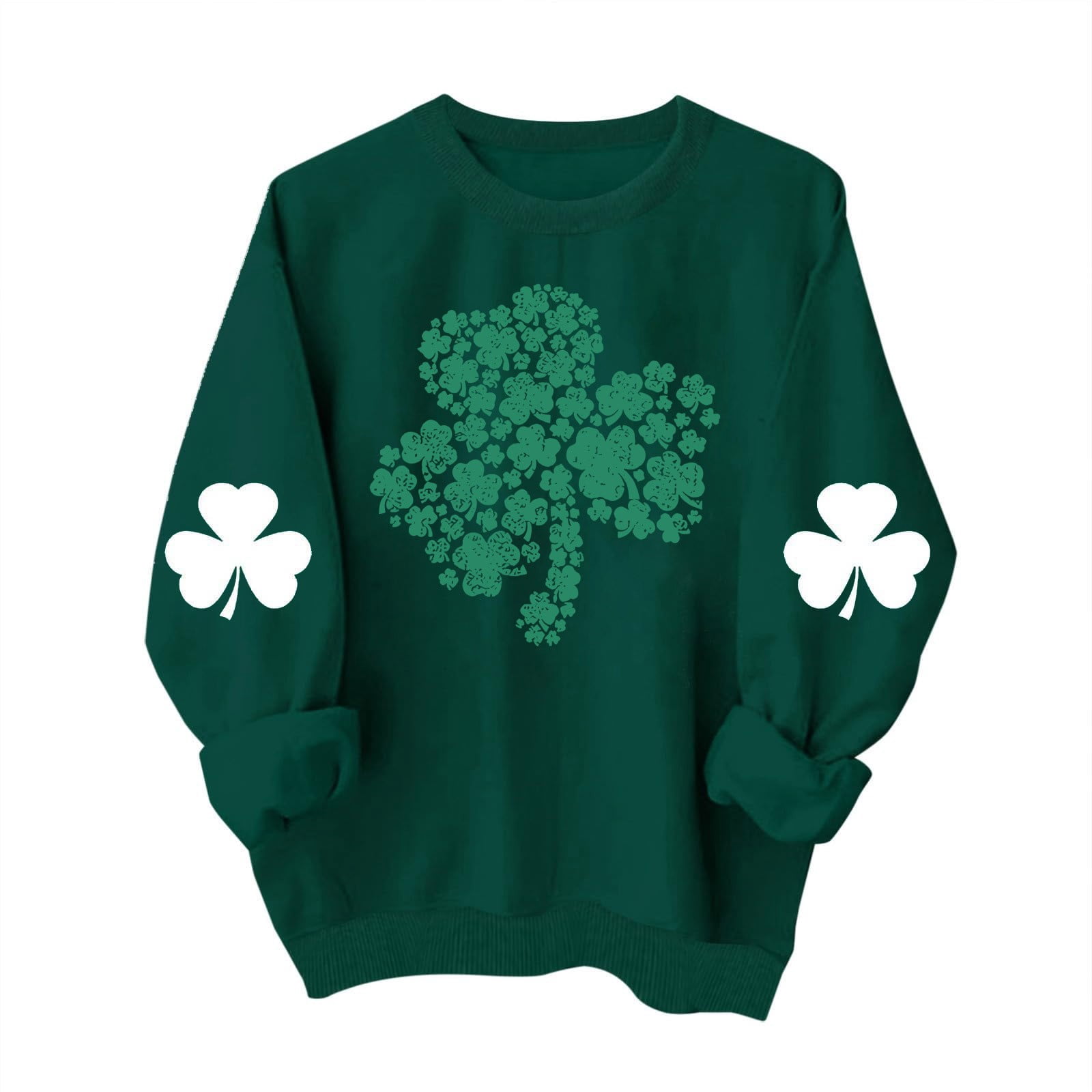 AOBUTE Men's Mardi Gras & St. Patrick's Day Hoodie - Lucky Charm Graphic Pullover With Front Pocket