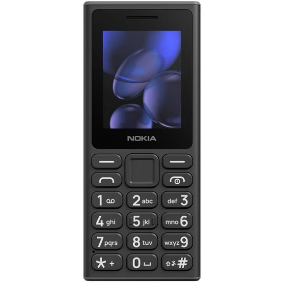 Nokia 105 2G (TA-1683) Dual Sim | International Model | Feature Phone with 2G Capabilities Only | Not for Verizon, Sprint, Xfinity, ATT, Cricket - (Black)