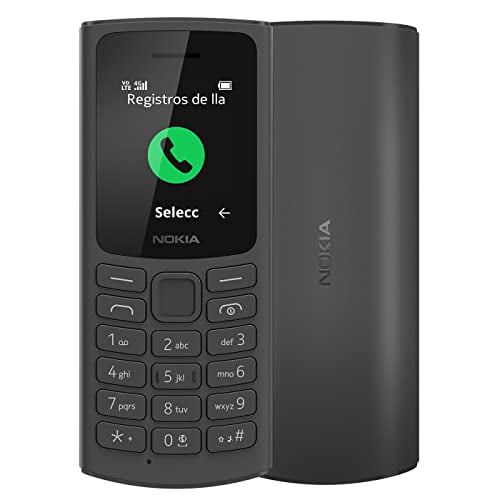 Nokia 105 4G | GSM Unlocked Mobile Phone | Volte | Black | International  Version | Not AT&T/Cricket/Verizon Compatible
