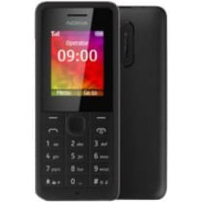 Nokia 106 256 MB Feature Phone, 1.8" LCD 160 x 128, 384 KB RAM, 2G, Black
