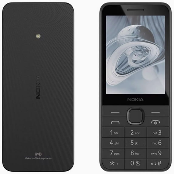 Nokia 215 DUAL SIM 128MB ROM + 64MB RAM (GSM ONLY | NO CDMA) Factory Unlocked 4G/LTE Cellphone (Black) - International Version