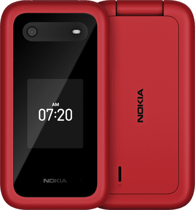 Nokia 2780 Flip 512MB ROM  4GB RAM Phone Unlocked, Red