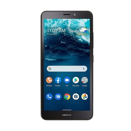 Pre-Owned Nokia C100, 32GB, 5.45" 8MP Blue Smartphone [Locked to Consumer Cellular]