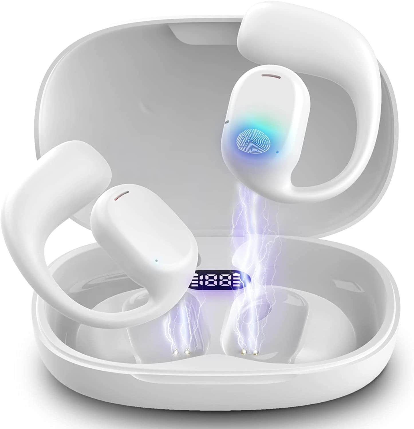 For Nokia C300/C110 - Bluetooth Earbuds Wireless Ear-hook OWS Earphones, Over the Ear Headphones True Stereo Charging Case Hands-free Mic Headset for Nokia C300/C110 Phones