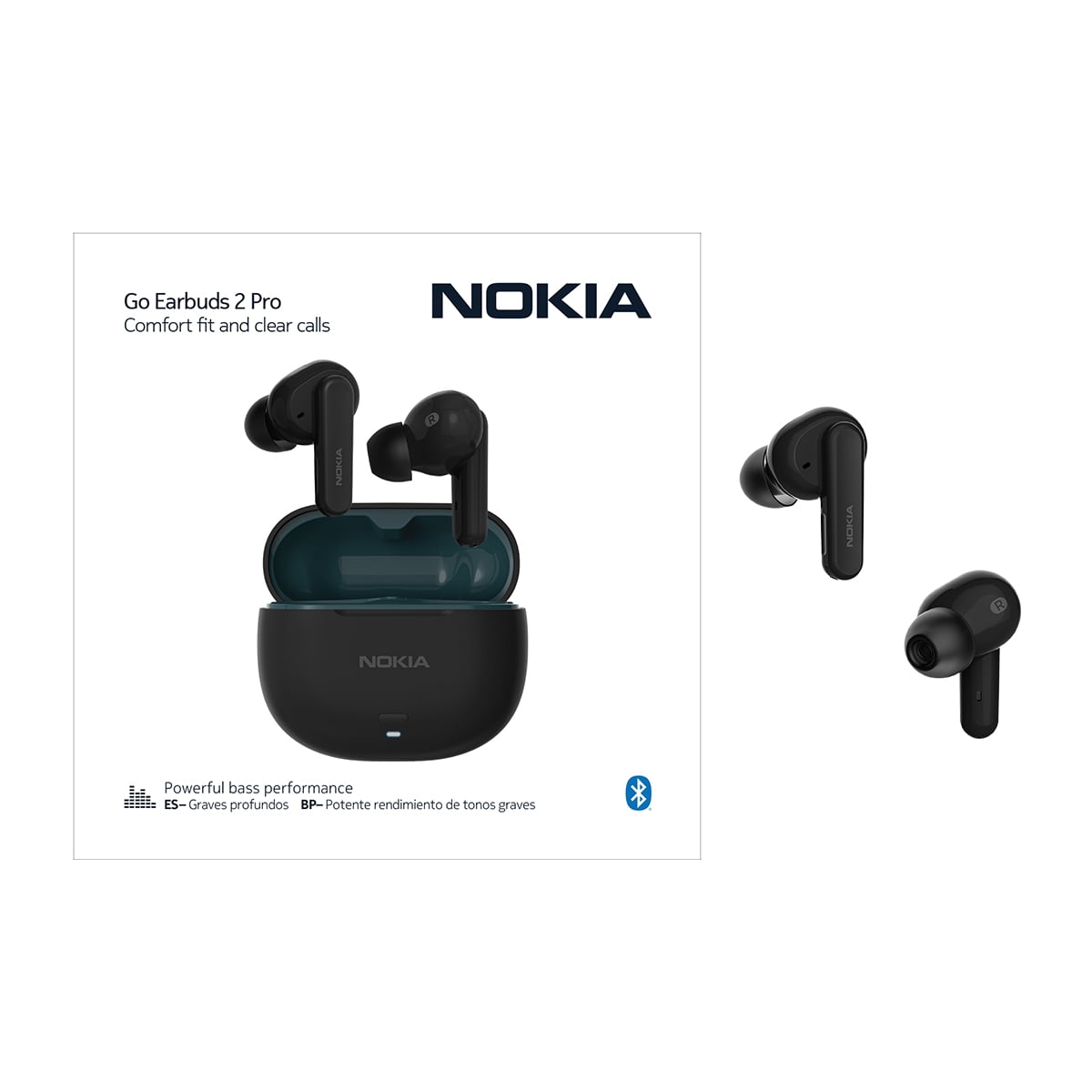 Nokia Clarity Go Earbuds 2 Pro Wireless Active Noise Canceling-Black New Sealed