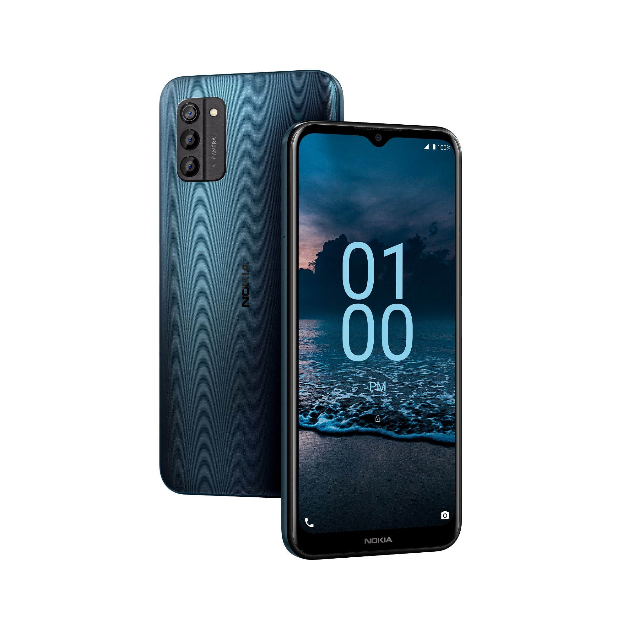 Nokia G100 Unlocked Android Smartphone works on AT&T, and Verizon networks; 4GB RAM; Internal Storage; Single SIM; Nordic Blue - Walmart.com