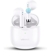 for Nokia G300 Wireless Earbuds, Bluetooth 5.0 Headphones in Ear with Charging Case, Hands-Free Headset with Mic, Hi-Fi Stereo Sound, Touch Control - White