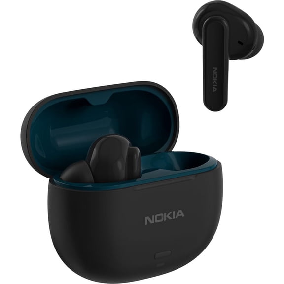Nokia Go Earbuds2 Pro in Ear Wireless Bluetooth Earbuds with Charging Base, Environmental Noise Cancellation, Google Fast Pair, Low Latency Modes, and IPX4 Water Resistance - Black