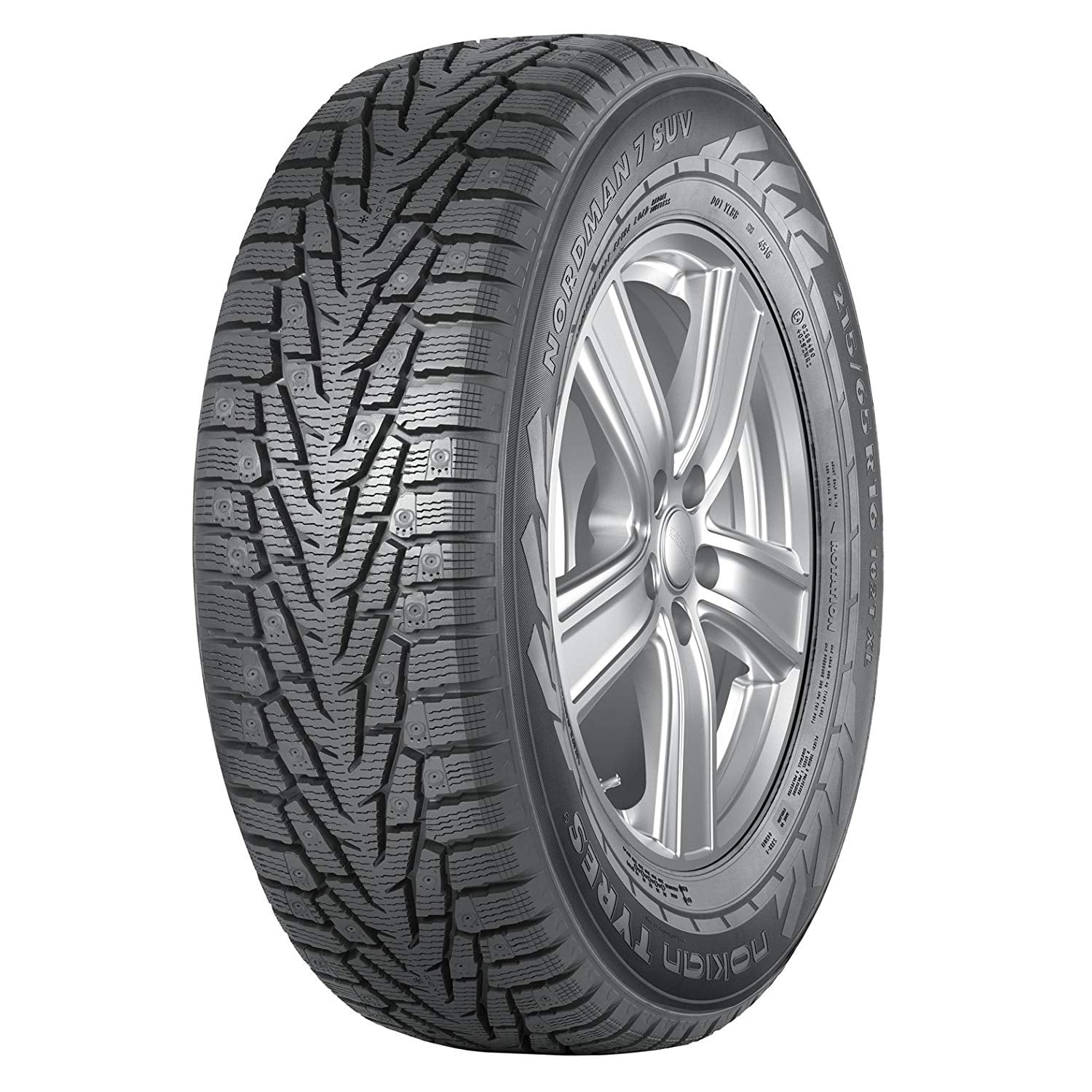 Nokian Nordman 7 SUV Winter 255/55R18 109T XL SUV/Crossover Tire Fits: 2014-15 BMW X5 sDrive35i, 2007-13 Acura MDX Base