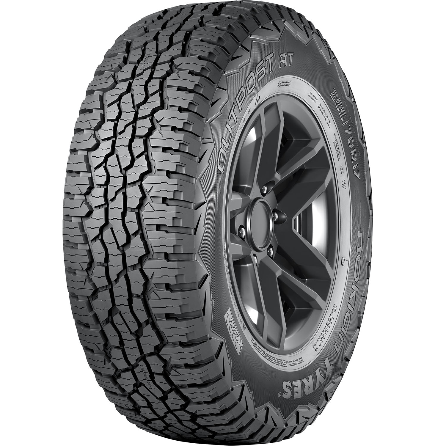 Nokian Outpost AT All Terrain 265/75R16 116T Light Truck Tire Fits: 1996-99 Chevrolet Tahoe Base, 2006-07 Hummer H3 Base T431876 Uae Electronic uaeelectronic.com