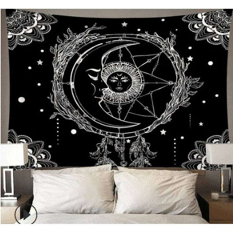 Indian moon sun tapestry sale