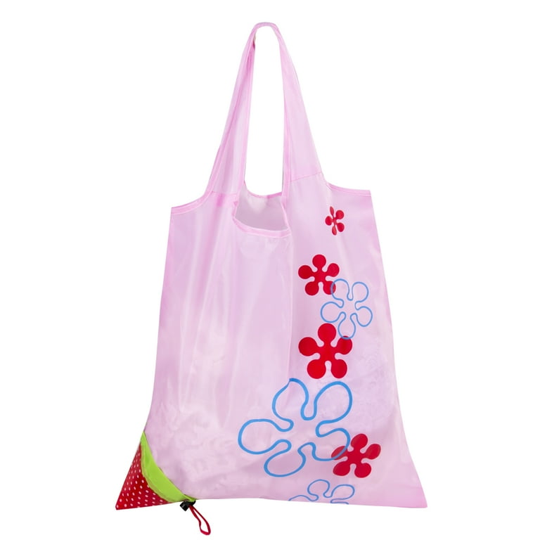 Nokiwiqis Large Nylon Folding Eco Grocery Bag Retail Tote Bag