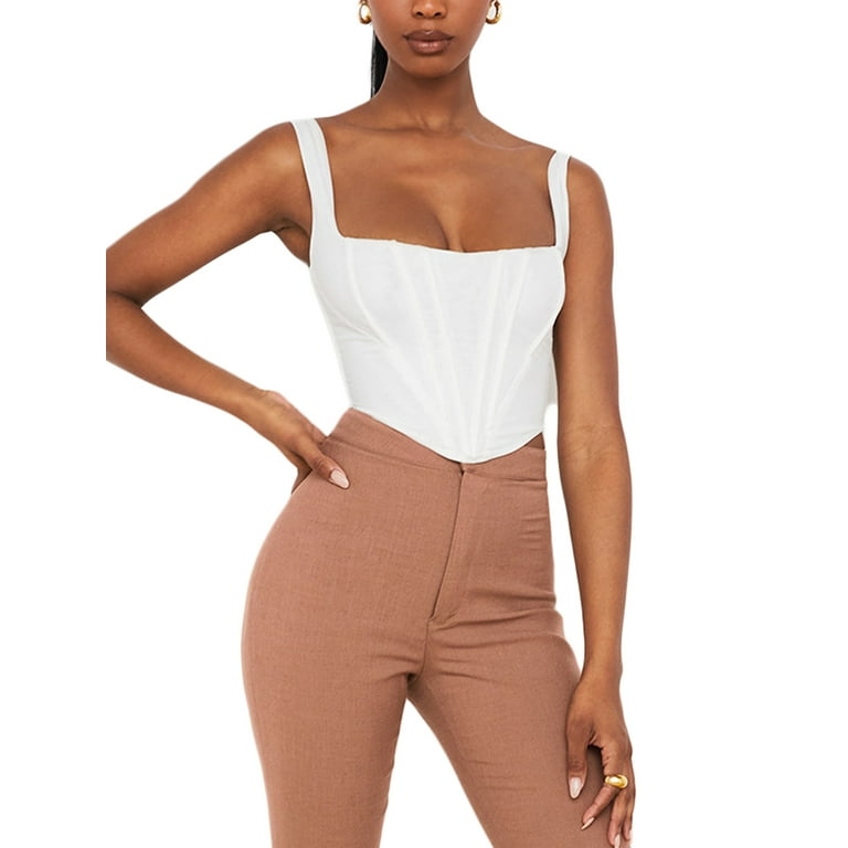 Women's Solid Color Strap Corset Women's Solid Color Strap Corset