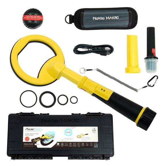 Nokta PulseDive Underwater Metal Detector & Pinpointer 2-in-1 Set with 4" Coil, 3 kHz Pulse Induction Frequency